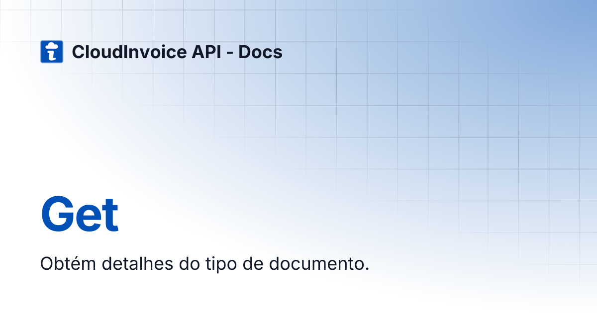 Get | CloudInvoice API - Docs